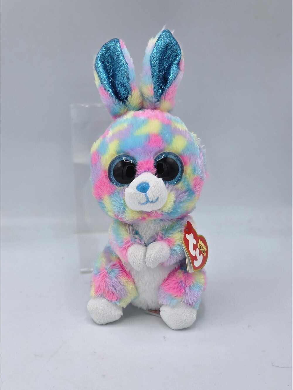 Ty Beanie Boos 6”-8” Hops the Bunny Rabbit NMWMT 2022